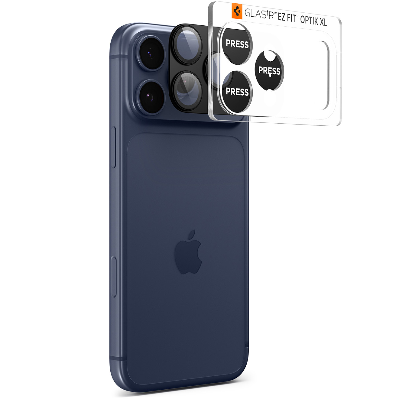 Szkło na aparat Spigen Glas.tR Ez Fit Optik Pro XL 1-Pack do iPhone 17 Pro Max, czarne