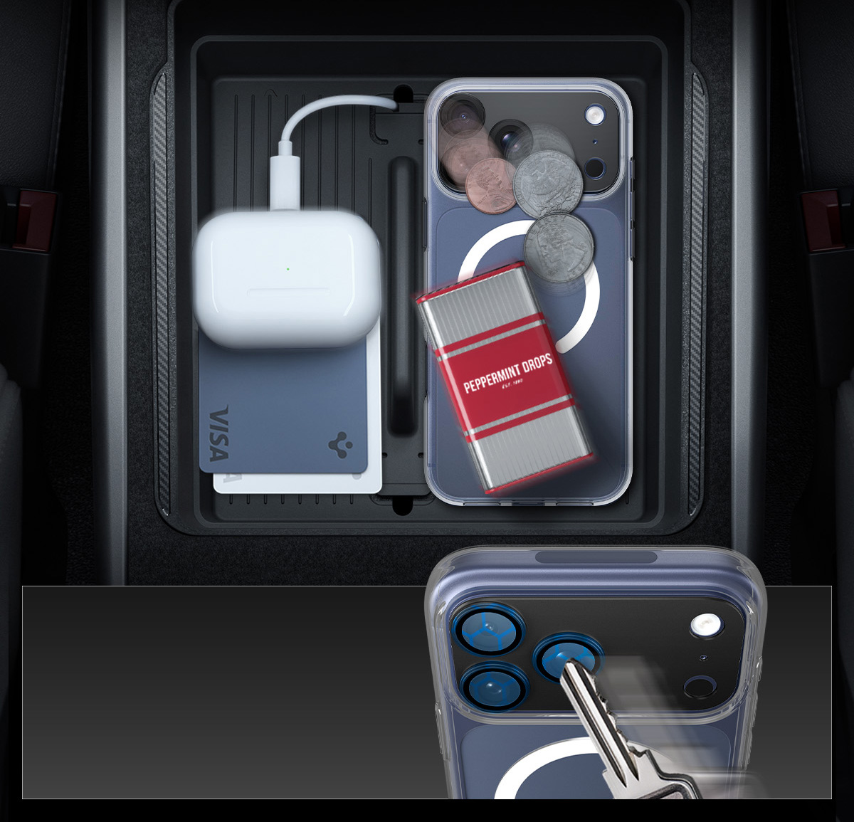 Szkło na aparat Spigen Glas.tR Ez Fit Optik Pro XL 1-Pack do iPhone 17 Pro Max, czarne