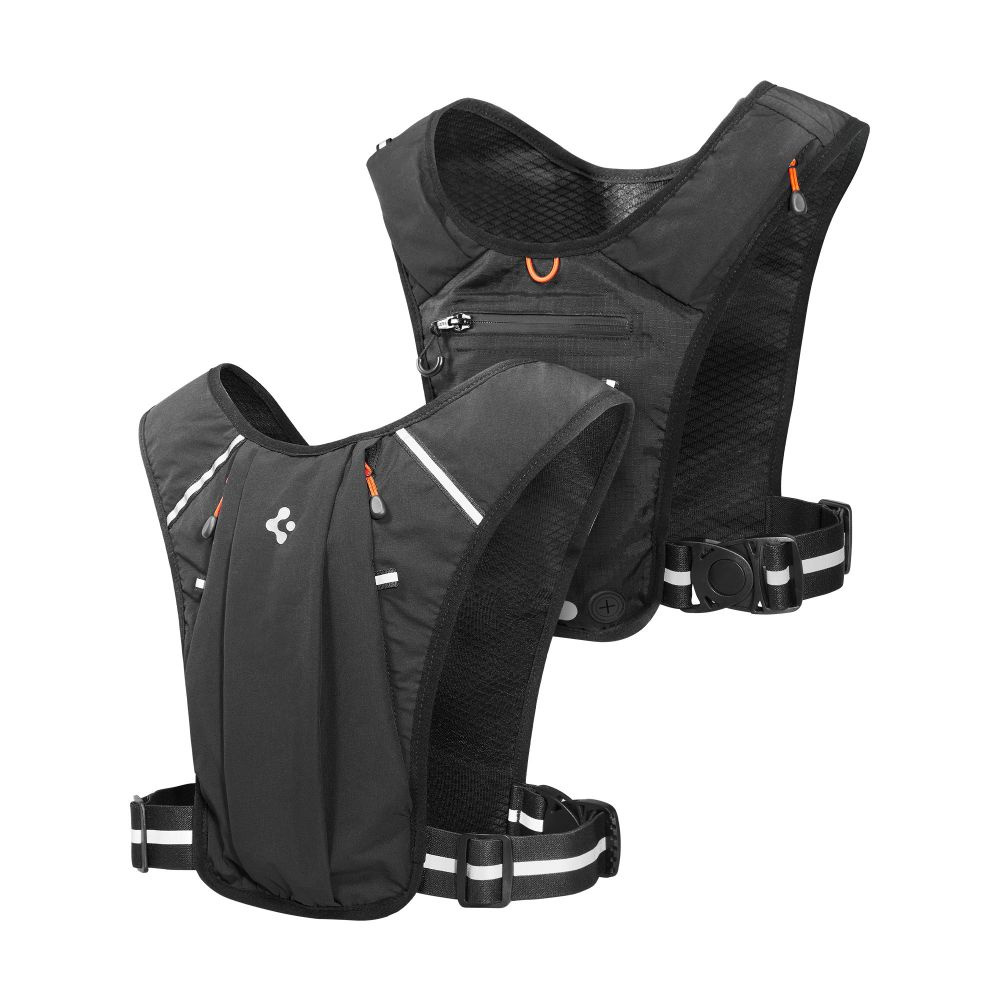 Kamizelka sportowa, dla biegaczy, Spigen A720 Dynamic Shield Running Vest, czarna