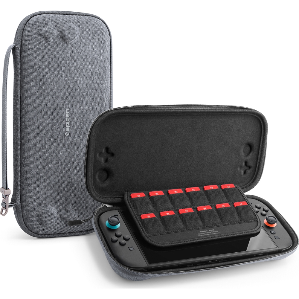 Etui Spigen Klasden 2 Pouch do Nintendo Switch 2, szare