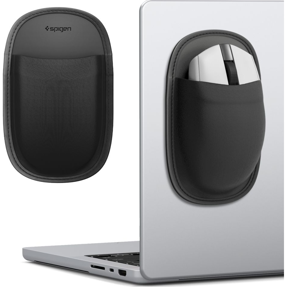 Spigen LD220 Mouse Sleeve – smukła kieszeń na mysz do laptopa i tabletu, czarna