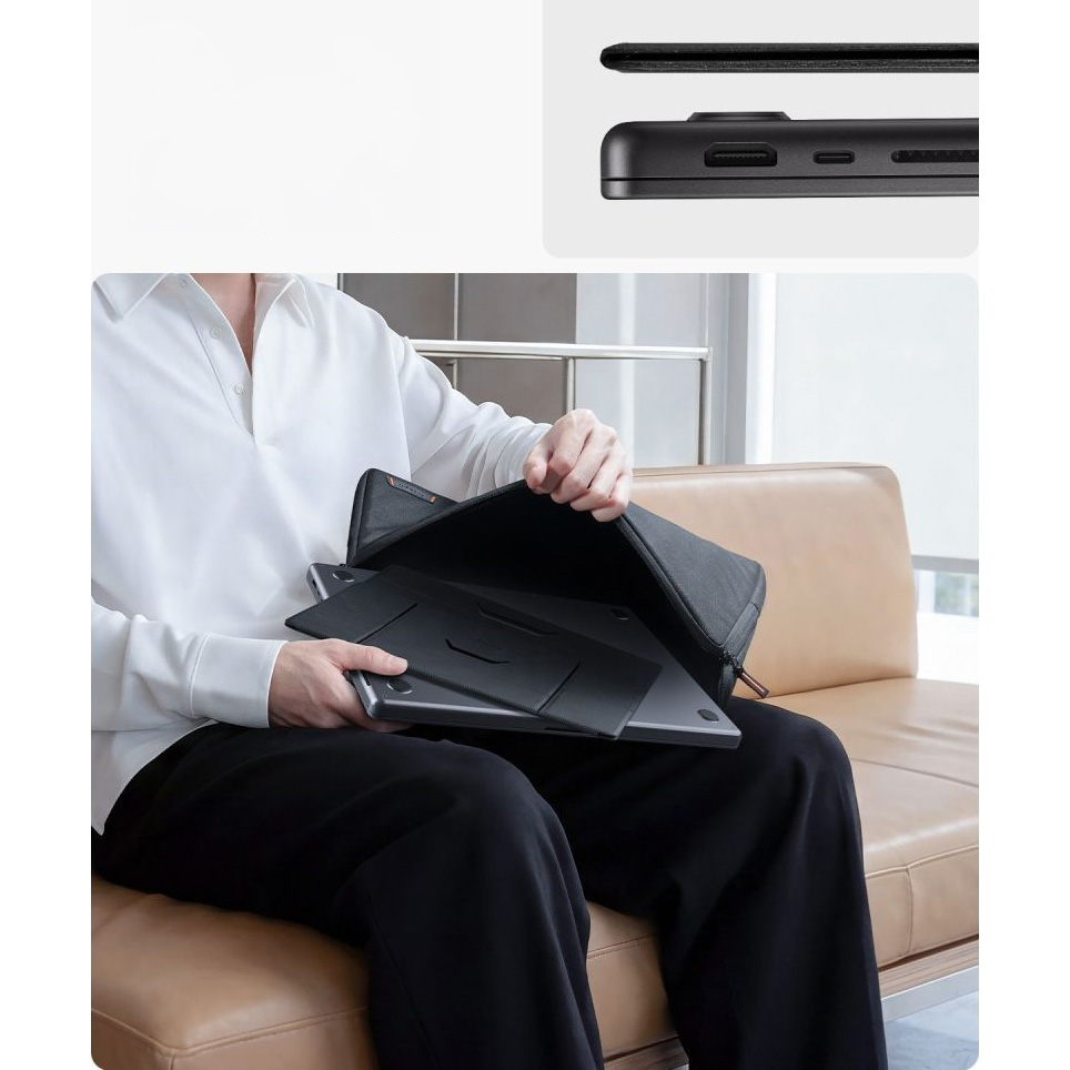 Antypoślizgowa podstawka Spigen LD201-S8 do laptopa i tabletu, czarna