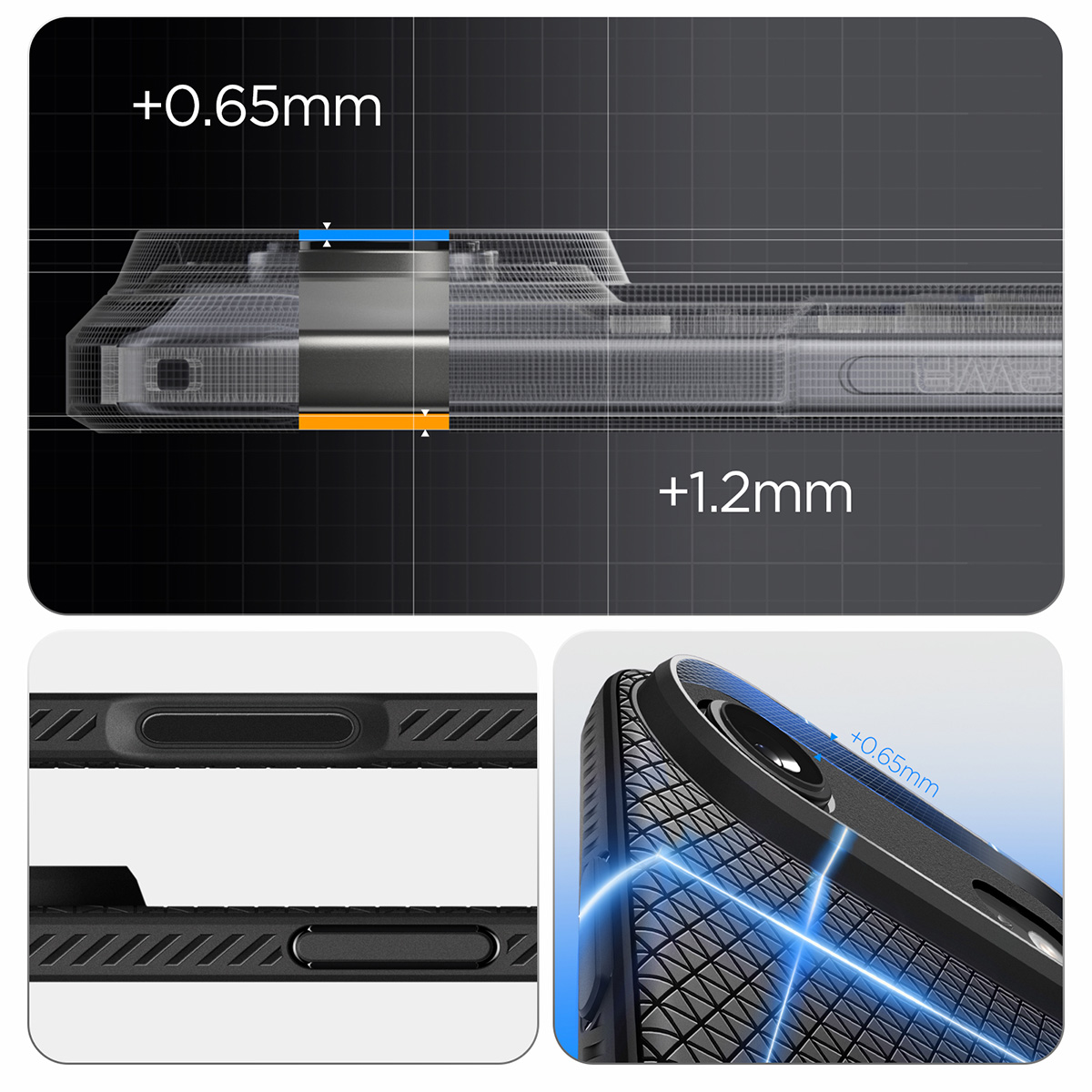 Etui Spigen Liquid Air do Apple iPhone Air, czarne