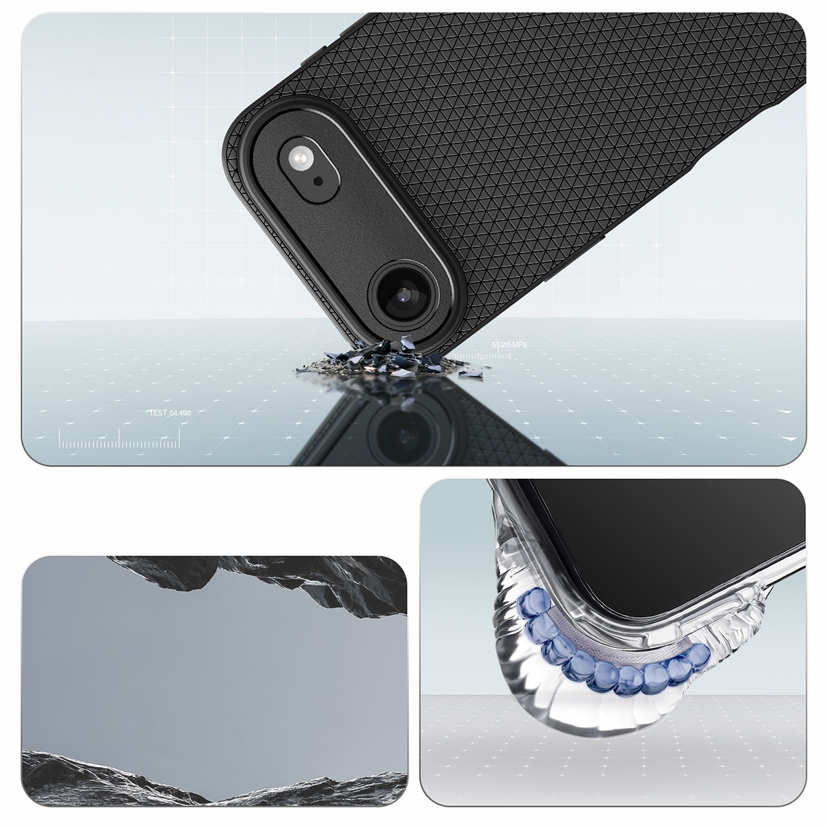 Etui Spigen Liquid Air do Apple iPhone Air, czarne