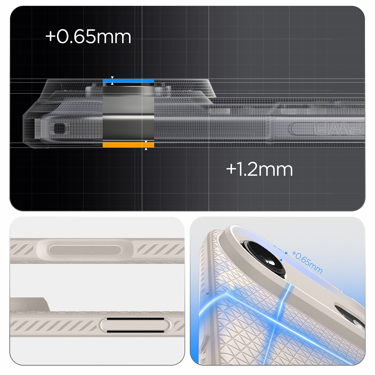 Etui Spigen Liquid Air do Apple iPhone Air, beżowe