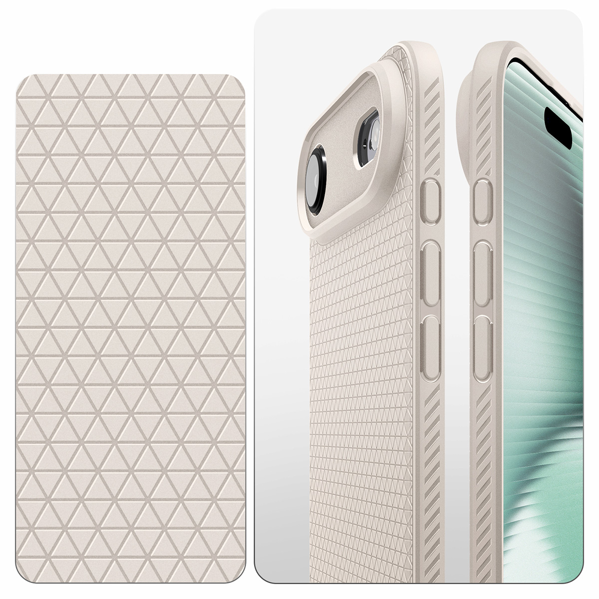 Etui Spigen Liquid Air do Apple iPhone Air, beżowe