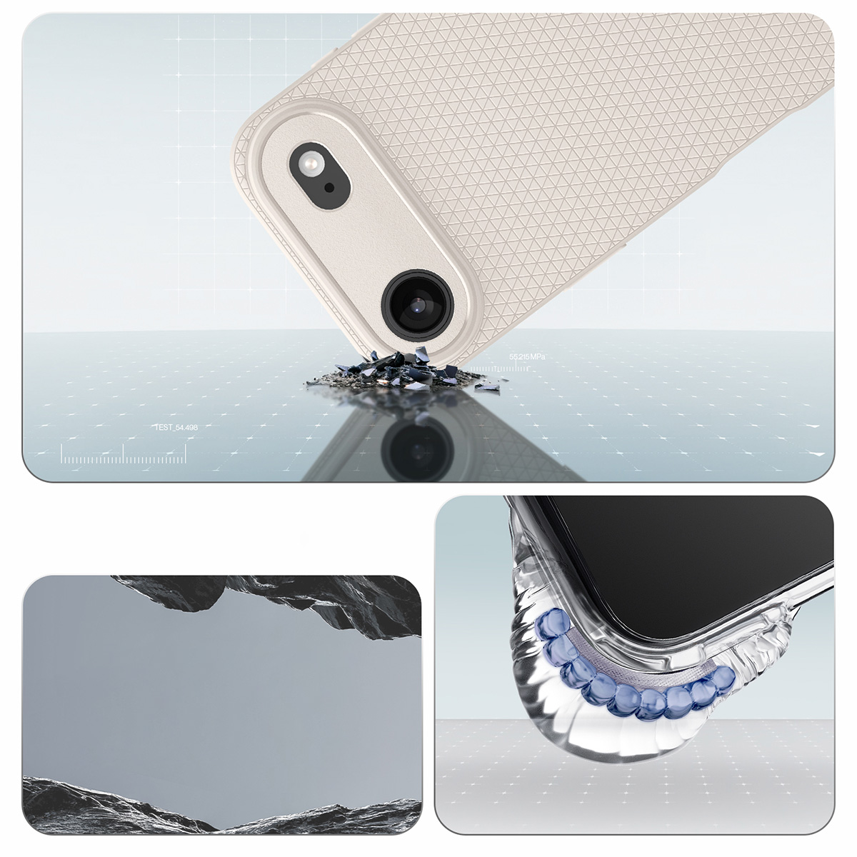 Etui Spigen Liquid Air do Apple iPhone Air, beżowe