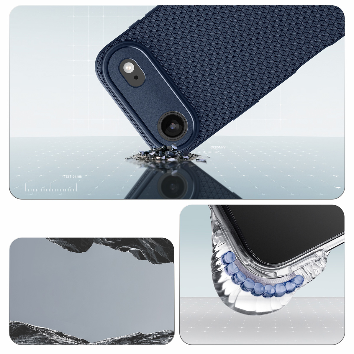 Etui Spigen Liquid Air do Apple iPhone Air, granatowe