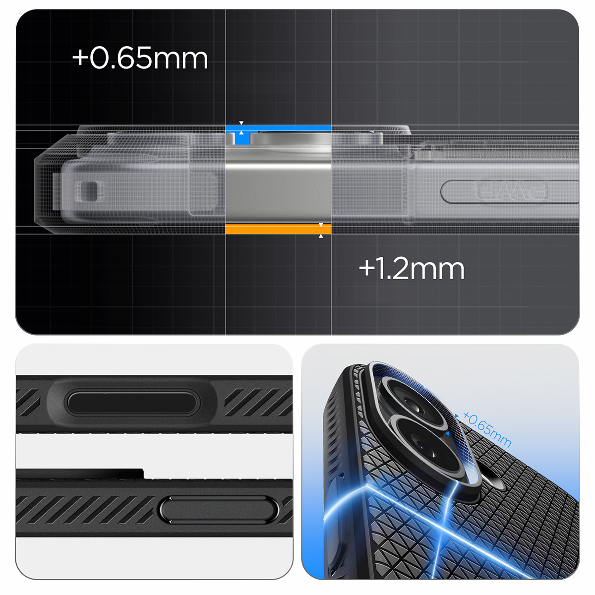 Etui Spigen Liquid Air do Apple iPhone 17, czarne