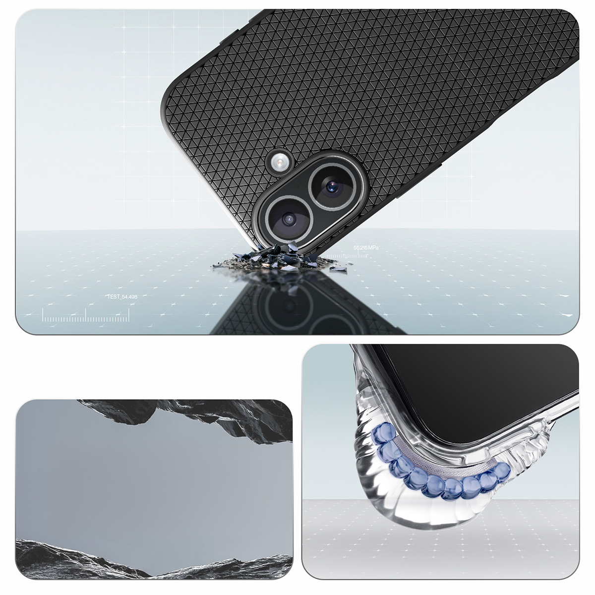 Etui Spigen Liquid Air do Apple iPhone 17, czarne