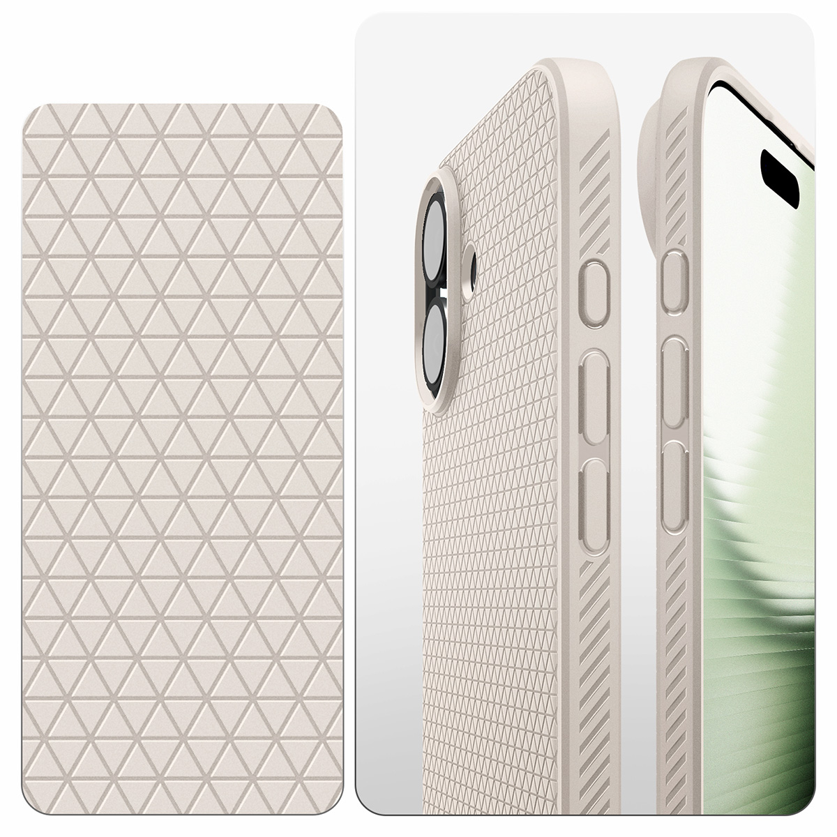 Etui Spigen Liquid Air do Apple iPhone 17, beżowe