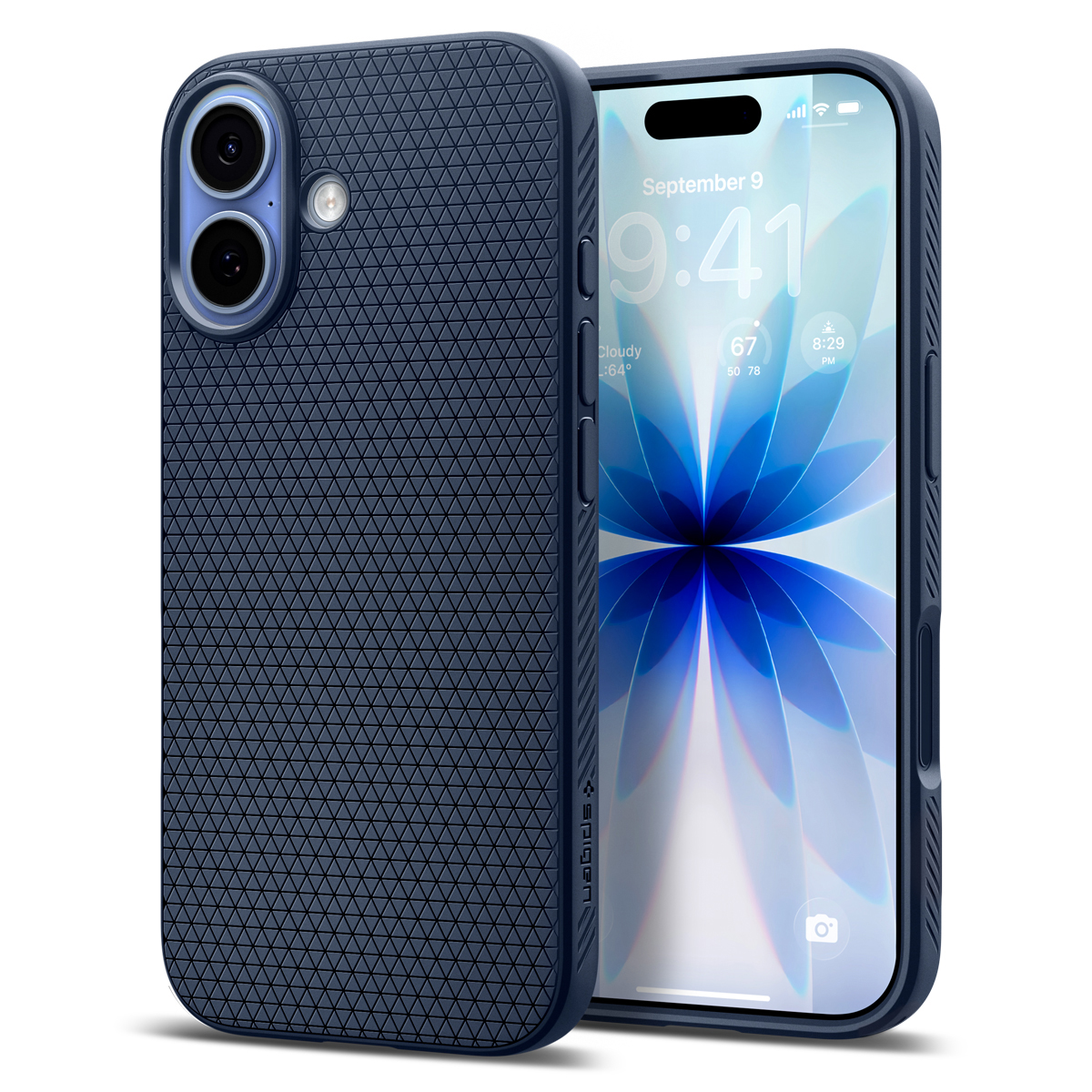 Etui Spigen Liquid Air do Apple iPhone 17, granatowe