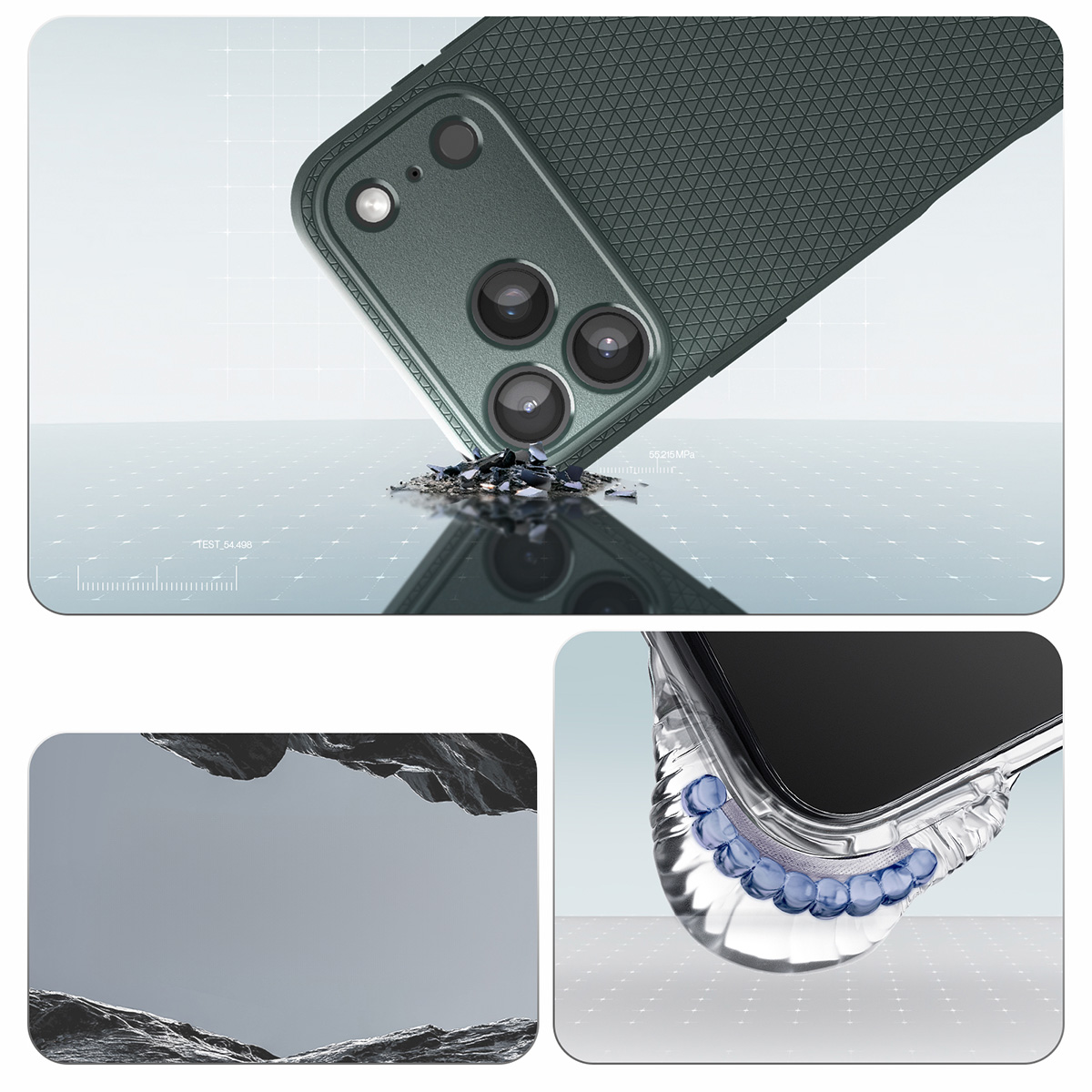 Etui Spigen Liquid Air do Apple iPhone 17 Pro, zielone