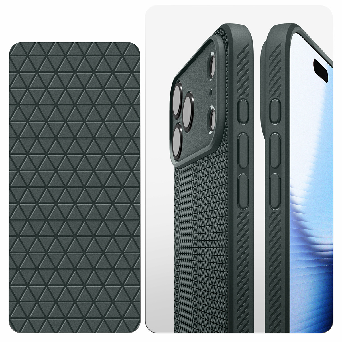 Etui Spigen Liquid Air do Apple iPhone 17 Pro Max, zielone