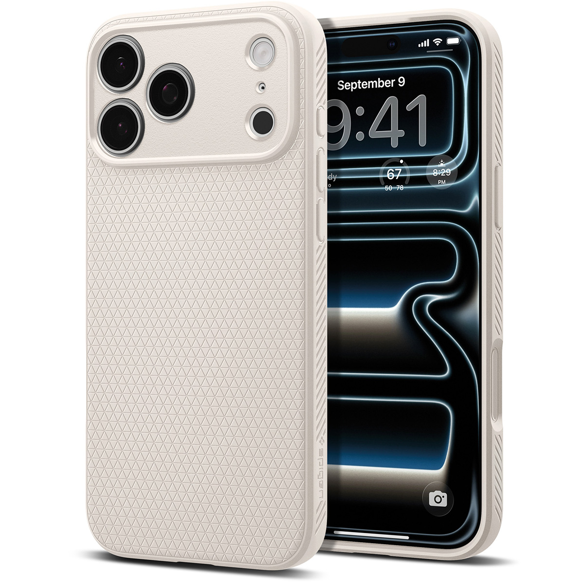 Etui Spigen Liquid Air do Apple iPhone 17 Pro Max, beżowe