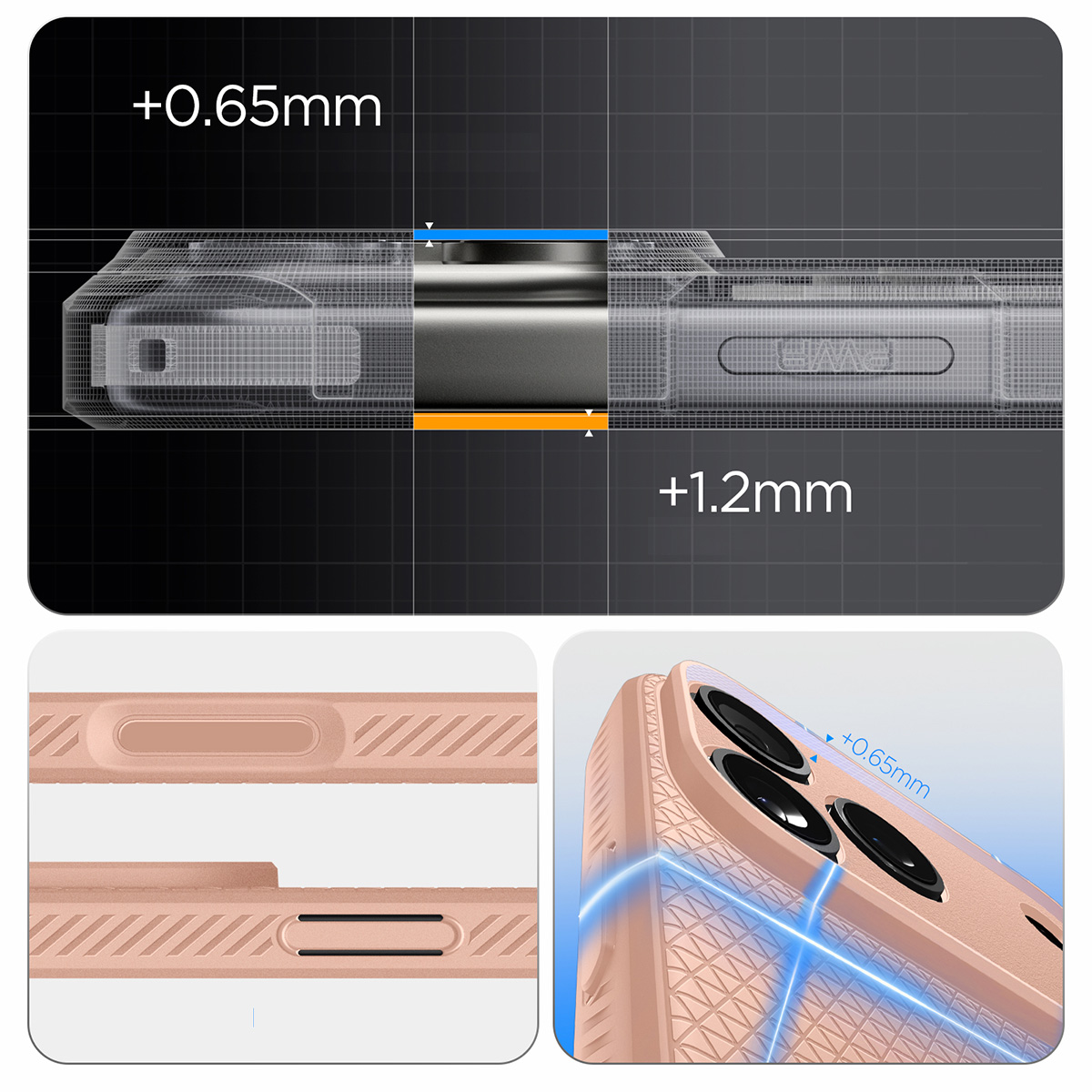 Etui Spigen Liquid Air do Apple iPhone 17 Pro Max, brązowe