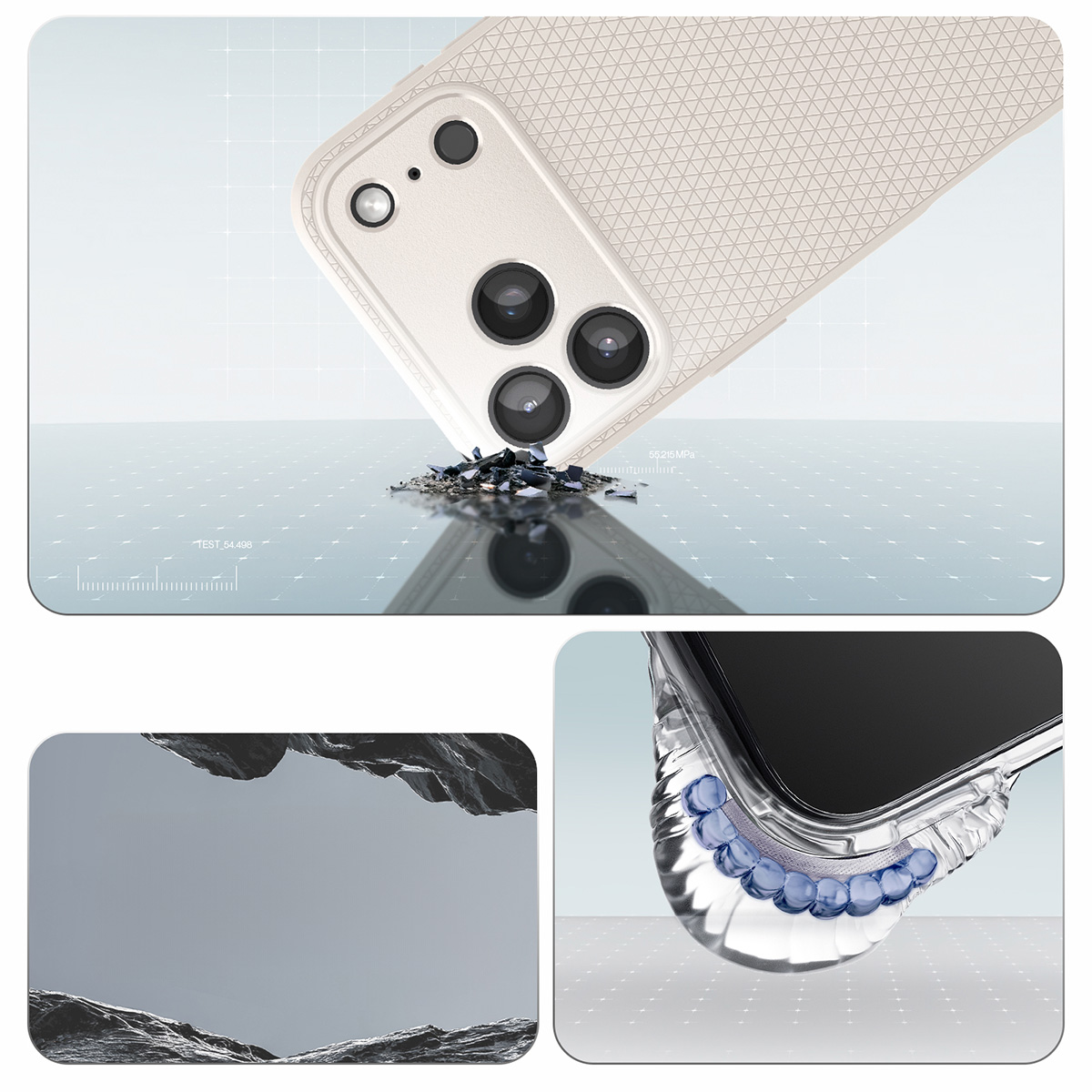 Etui Spigen Liquid Air do Apple iPhone 17 Pro, beżowe