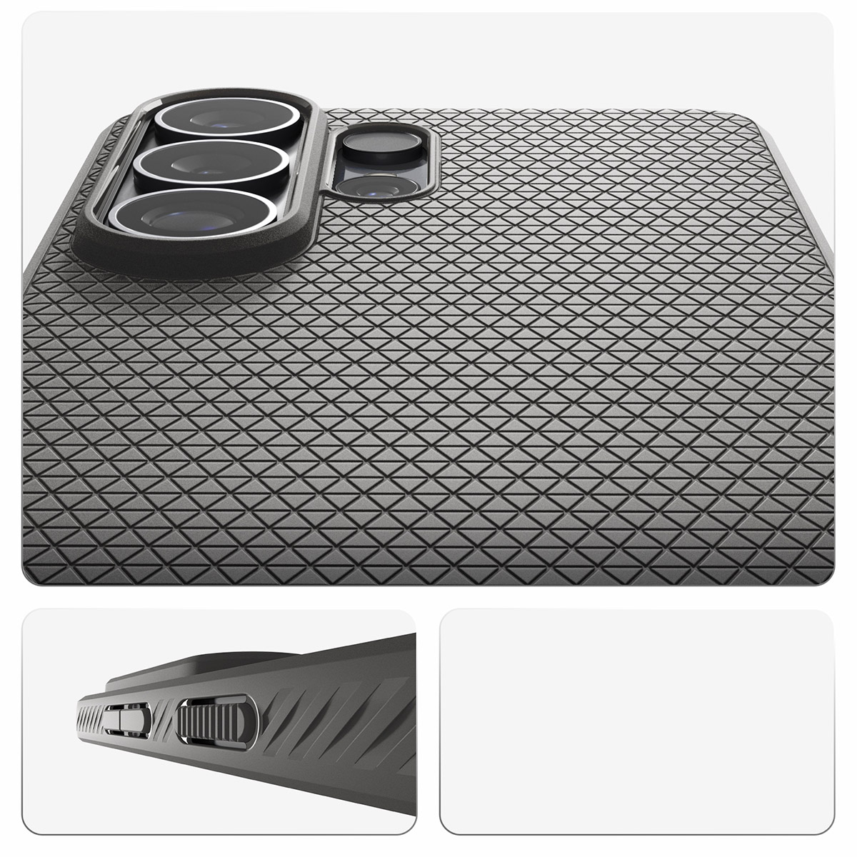Etui Spigen Liquid Air Mag MagSafe do Samsung Galaxy S26 Ultra, szare