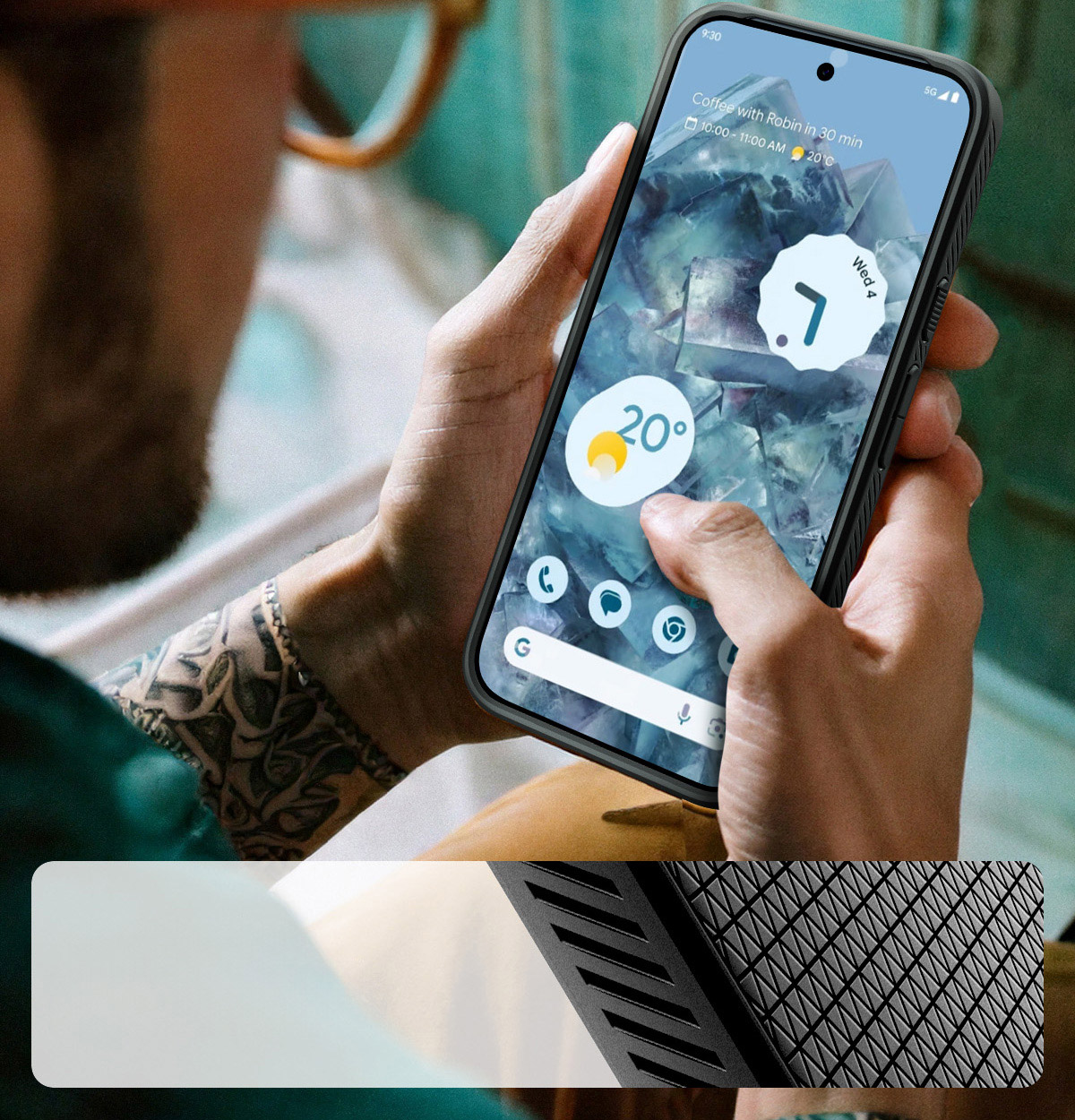 Etui Spigen Liquid Air do Google Pixel 10a, czarne
