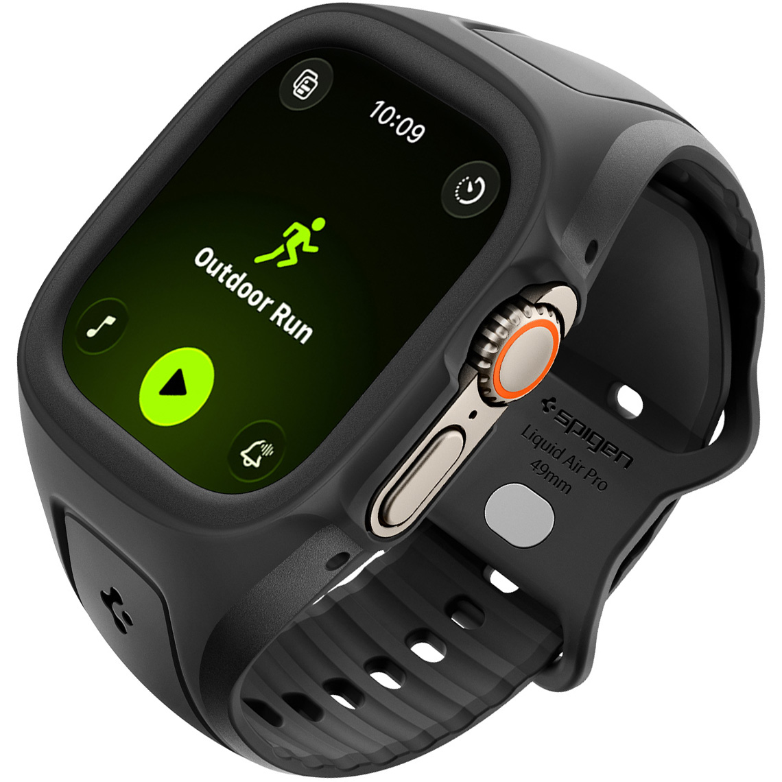 Oryginalne etui z paskiem od marki Spigen z serii Liquid Air Pro do Apple Watch Ultra 3 / 2 / 1 (49 mm), czarne