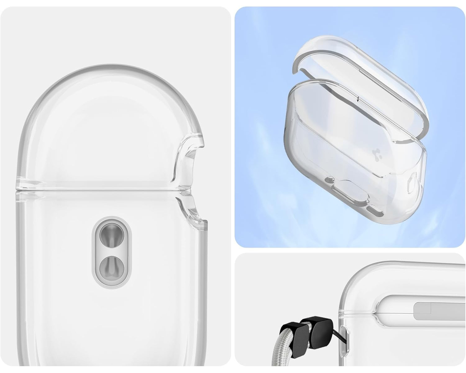  Etui Spigen Liquid Crystal do Apple AirPods Pro 3, przezroczyste