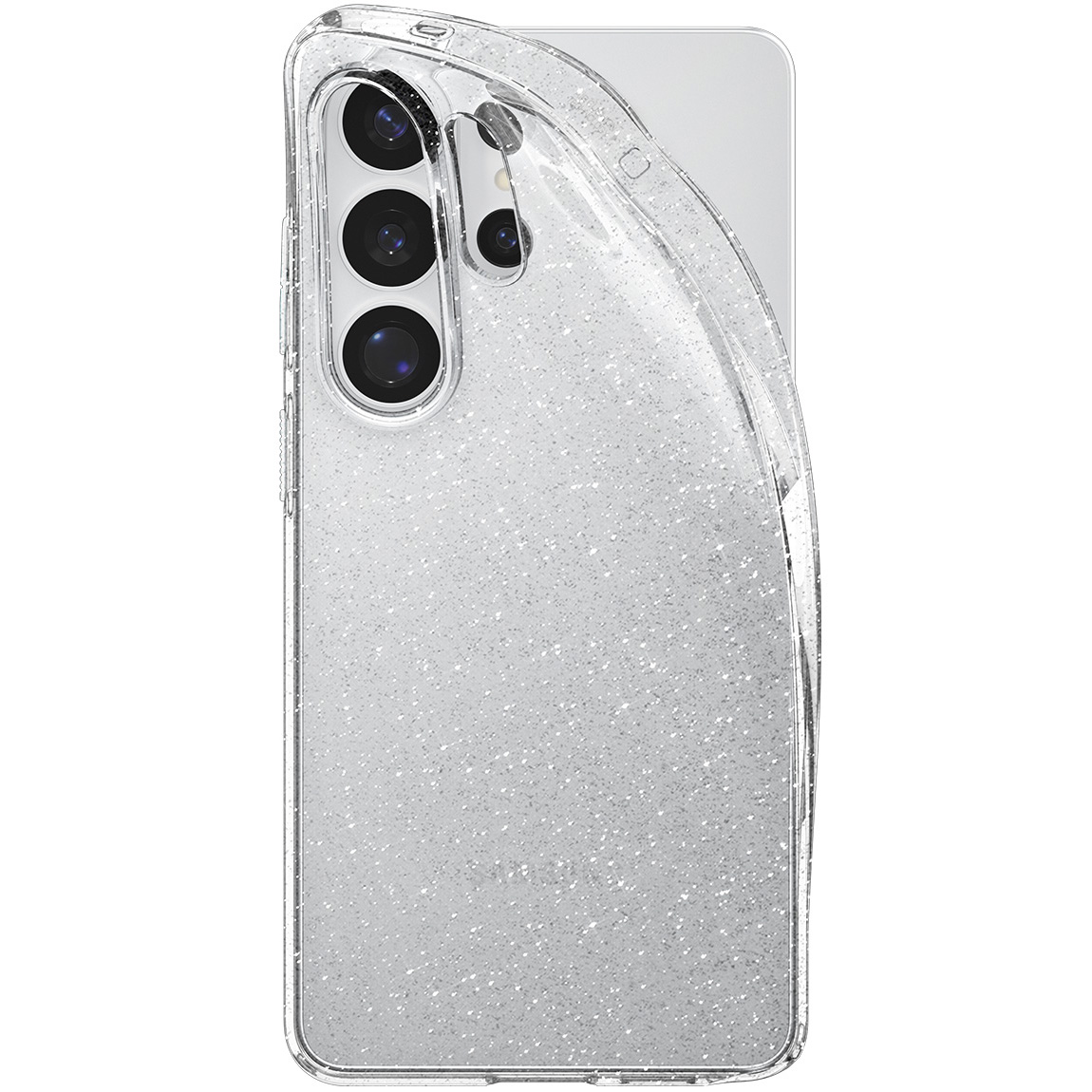 Etui Spigen Liquid Crystal Glitter do Samsung Galaxy S26 Ultra, przezroczyste z brokatem