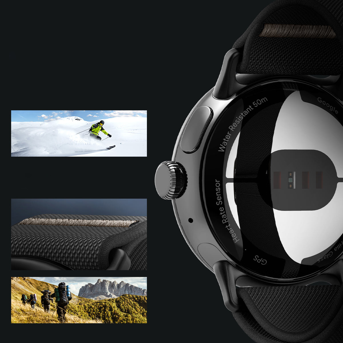 Pasek Spigen Lite Fit do Pixel Watch 5 / 4 / 3 / 2 / 1 41 mm, czarny