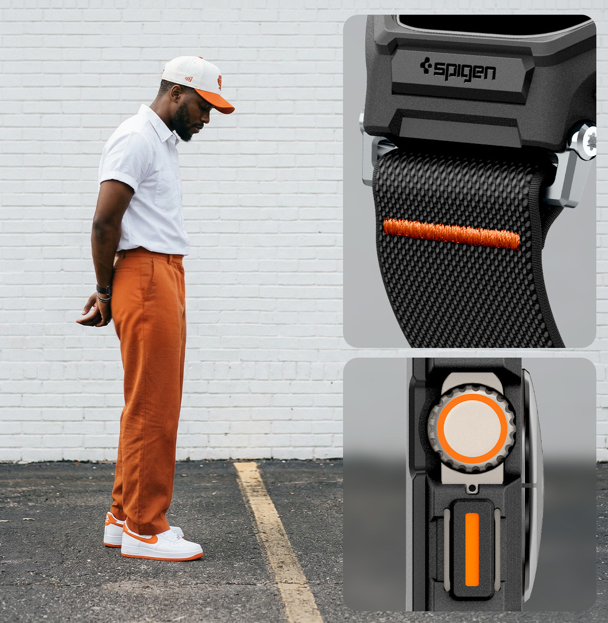 Etui z paskiem + szkło Spigen Lite Fit Pro SP do Apple Watch Ultra 3/2/1 49 mm, czarne