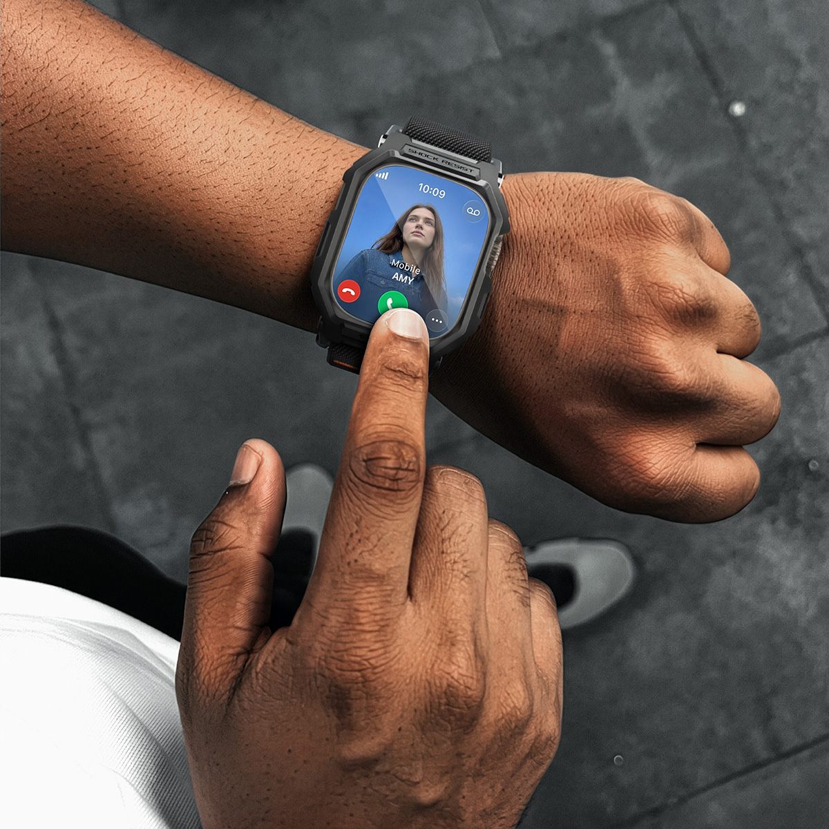 Etui z paskiem + szkło Spigen Lite Fit Pro SP do Apple Watch Ultra 3/2/1 49 mm, czarne