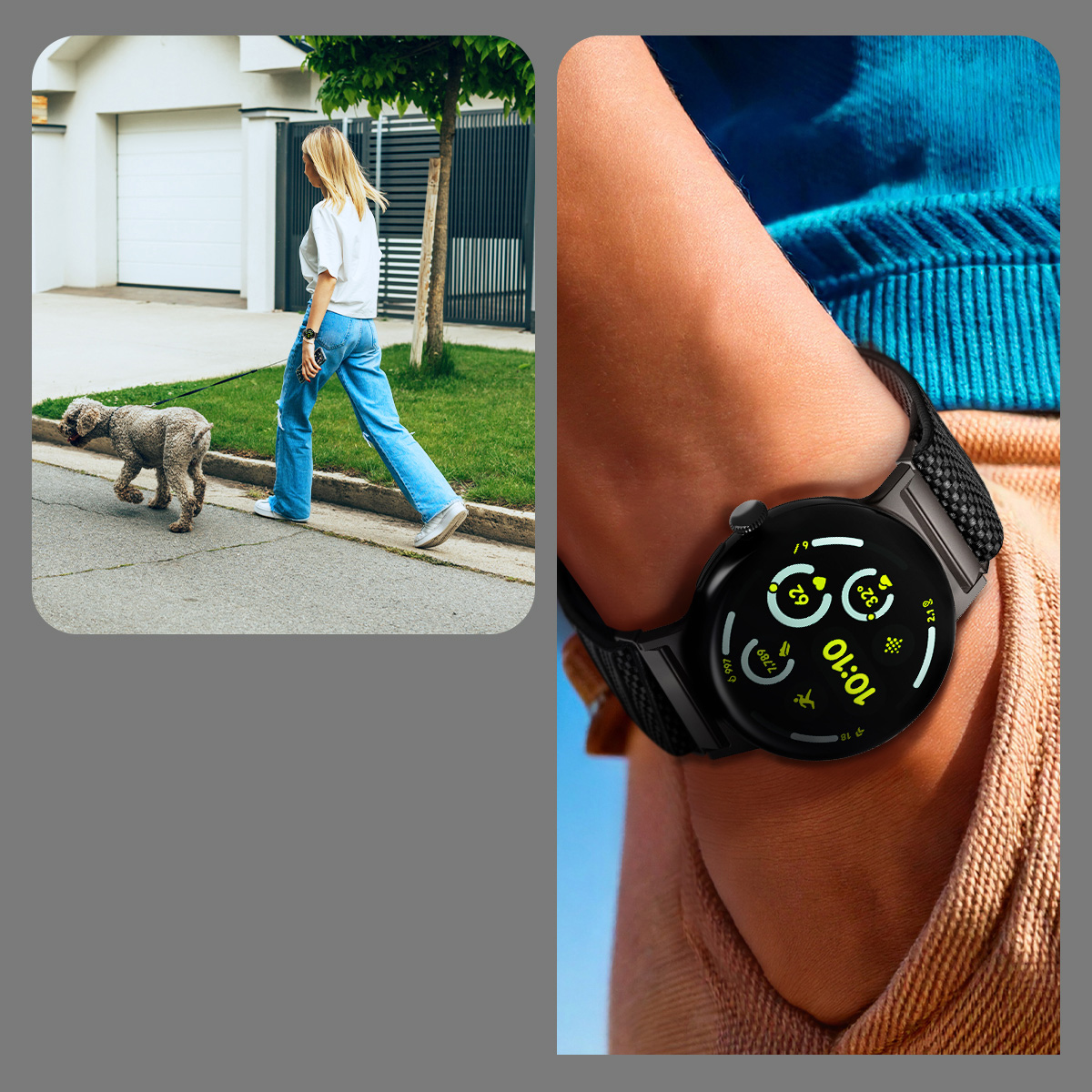 Pasek Spigen Lite Fit X V2 do Google Pixel Watch 4 45 mm, czarny