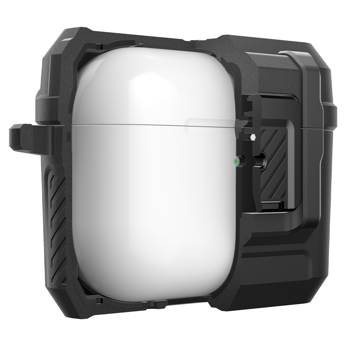 Oryginalne etui od marki Spigen z serii Lock Fit dla AirPods Pro 3, czarne