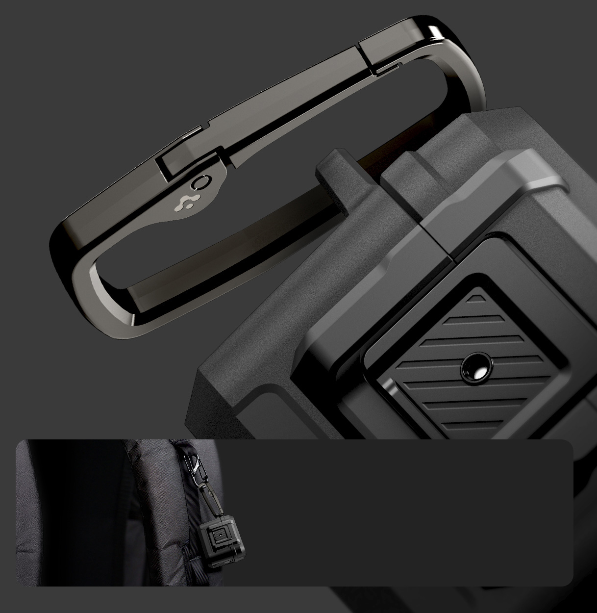 Oryginalne etui od marki Spigen z serii Lock Fit dla AirPods Pro 3, czarne