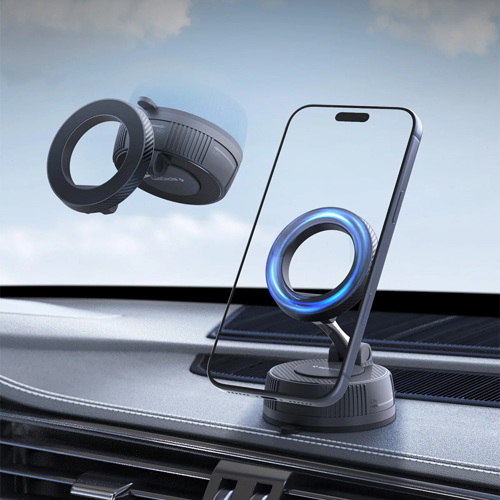 Spigen Magnetic Car Mount MFT36, kompaktowa budowa praktyczna kompatybilność stylowy, czarny