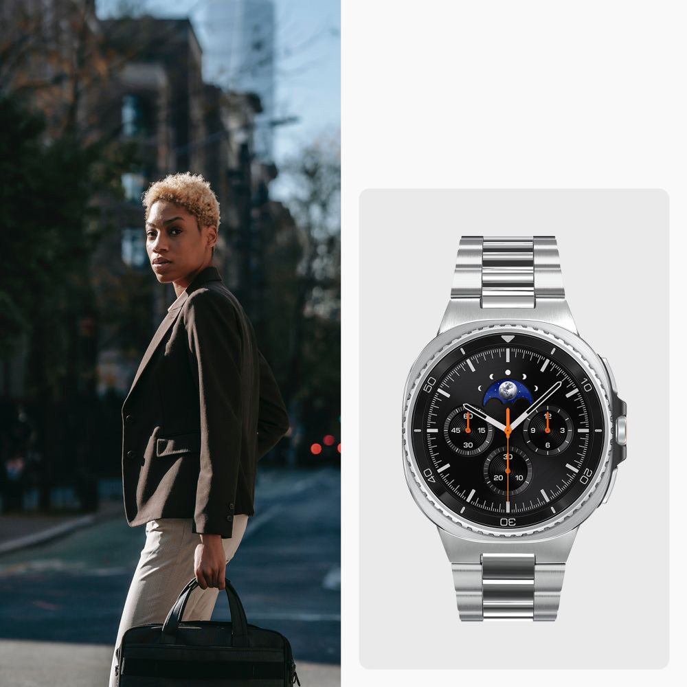 Pasek Spigen Modern Fit Band do Galaxy Watch 8 / 8 Classic, srebrny