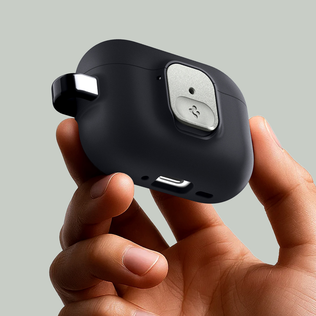 Etui Spigen Nano Pop do Apple AirPods Pro 3, czarno-szare