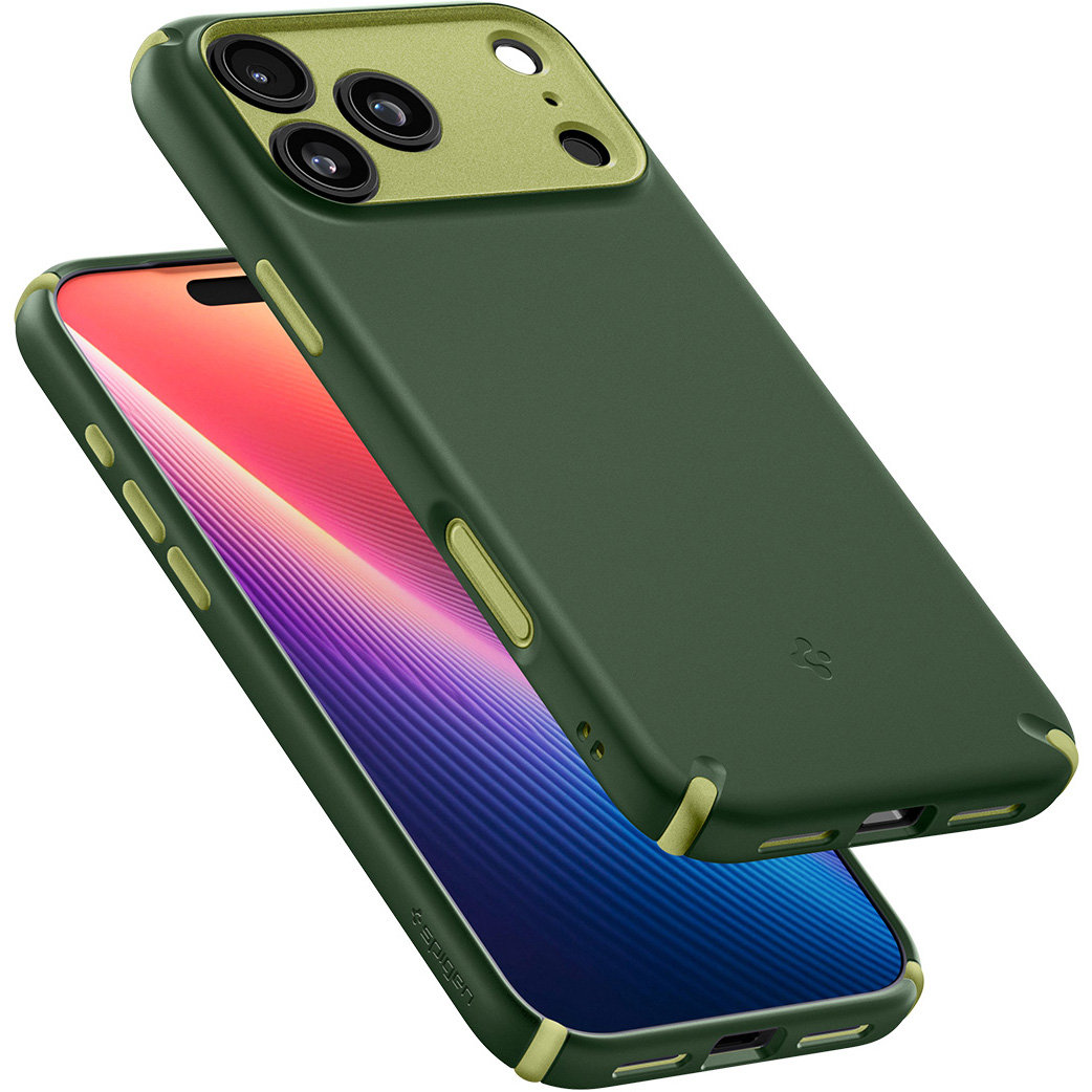 Etui Spigen Nano Pop Hybrid Mag do MagSafe do iPhone 17 Pro, zielone