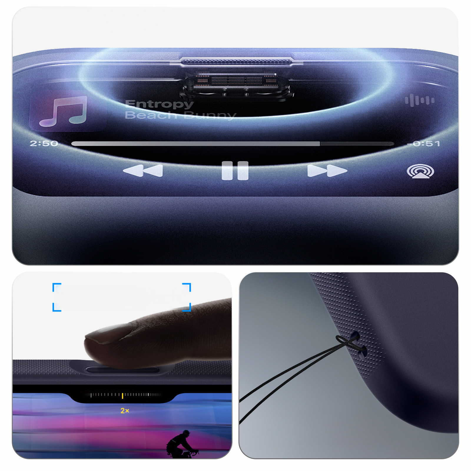Etui Spigen Nano Pop Mag do MagSafe do Apple iPhone 17, granatowo-żółte