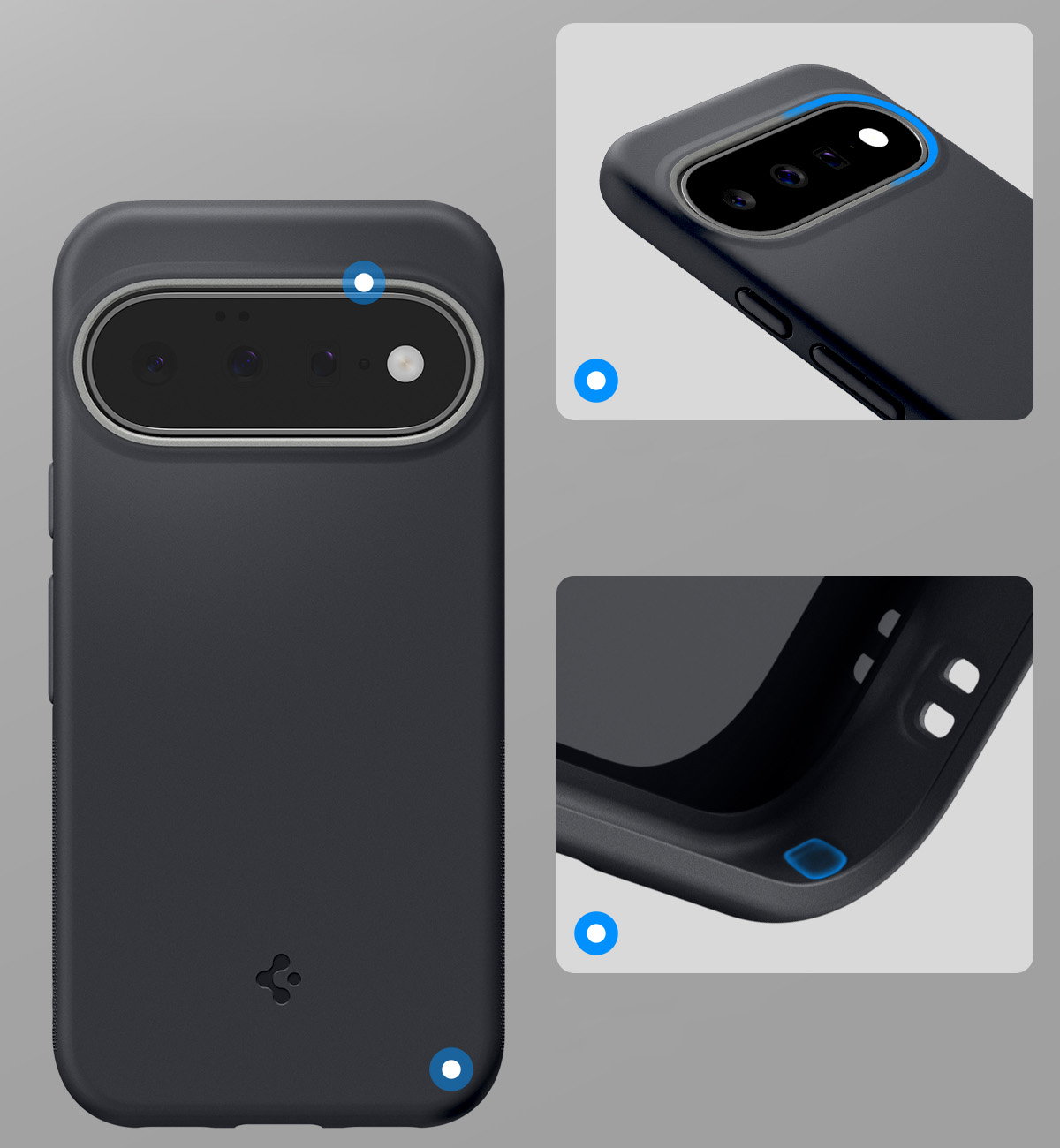 Etui Spigen Nano Pop Mag do MagSafe do Google Pixel 11, czarno-szare