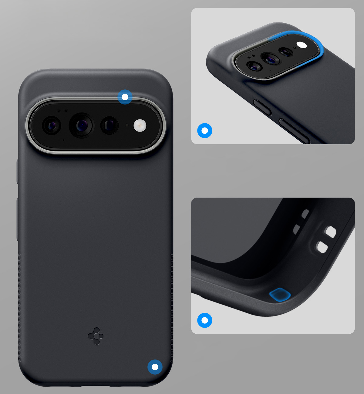 Etui Spigen Nano Pop Mag do MagSafe do Google Pixel 11 Pro, czarno-szare
