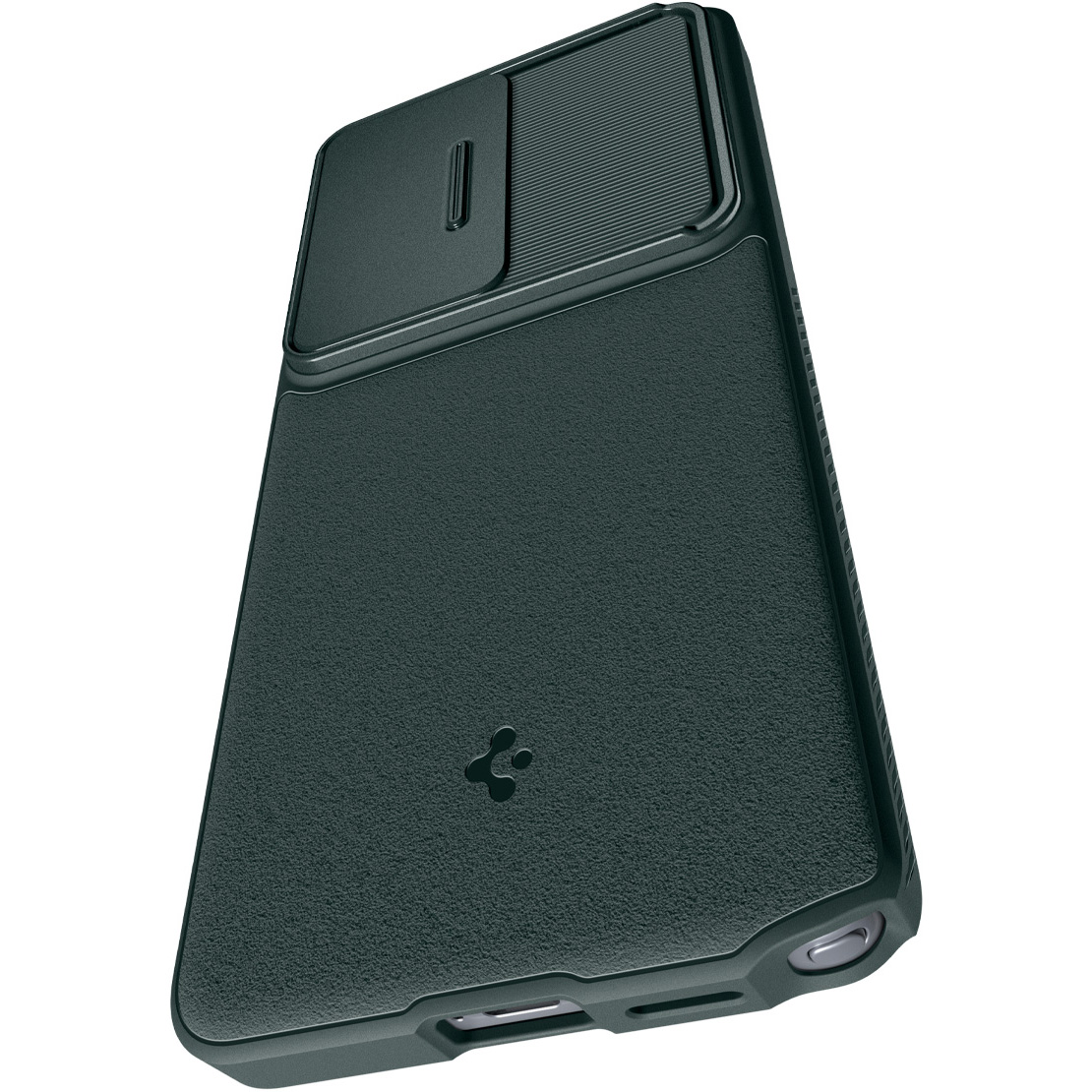 Etui z osłoną obiektywów Spigen Optik Armor do Samsung Galaxy S26 Ultra, zielone