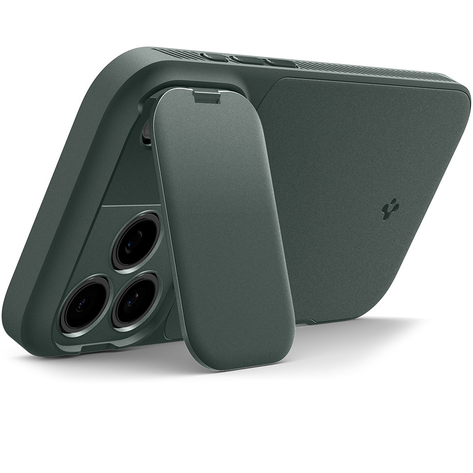 Etui Spigen Optik Armor Mag MagSafe do Apple iPhone 17 Pro Max, zielone
