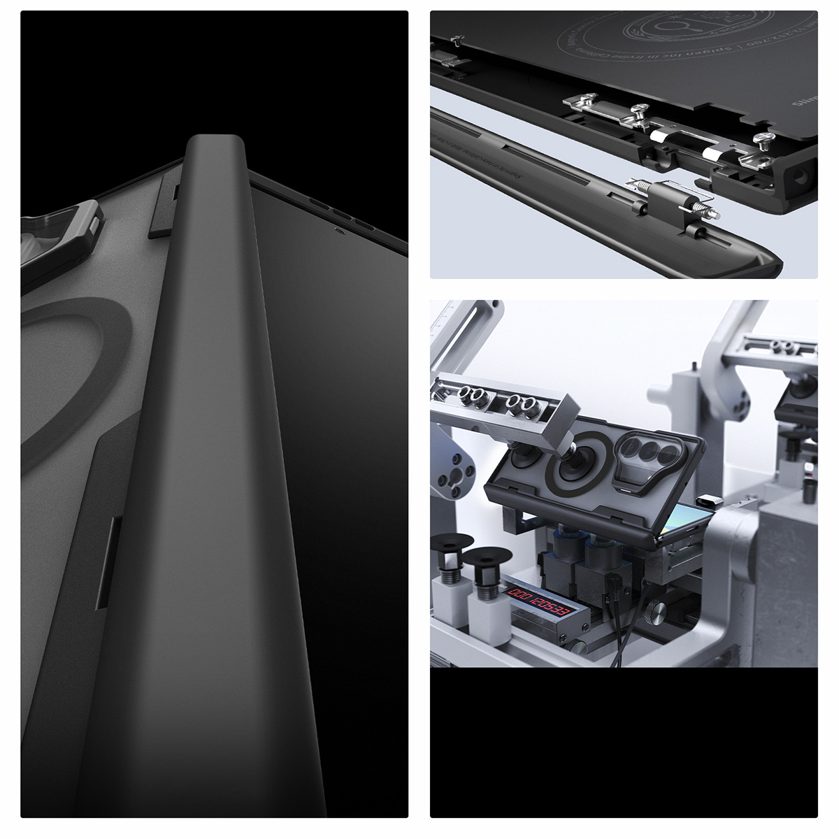 Etui Spigen Optik Armor Pro Mag MagSafe do Galaxy Z Fold8 Ultra, przydymione-czarne