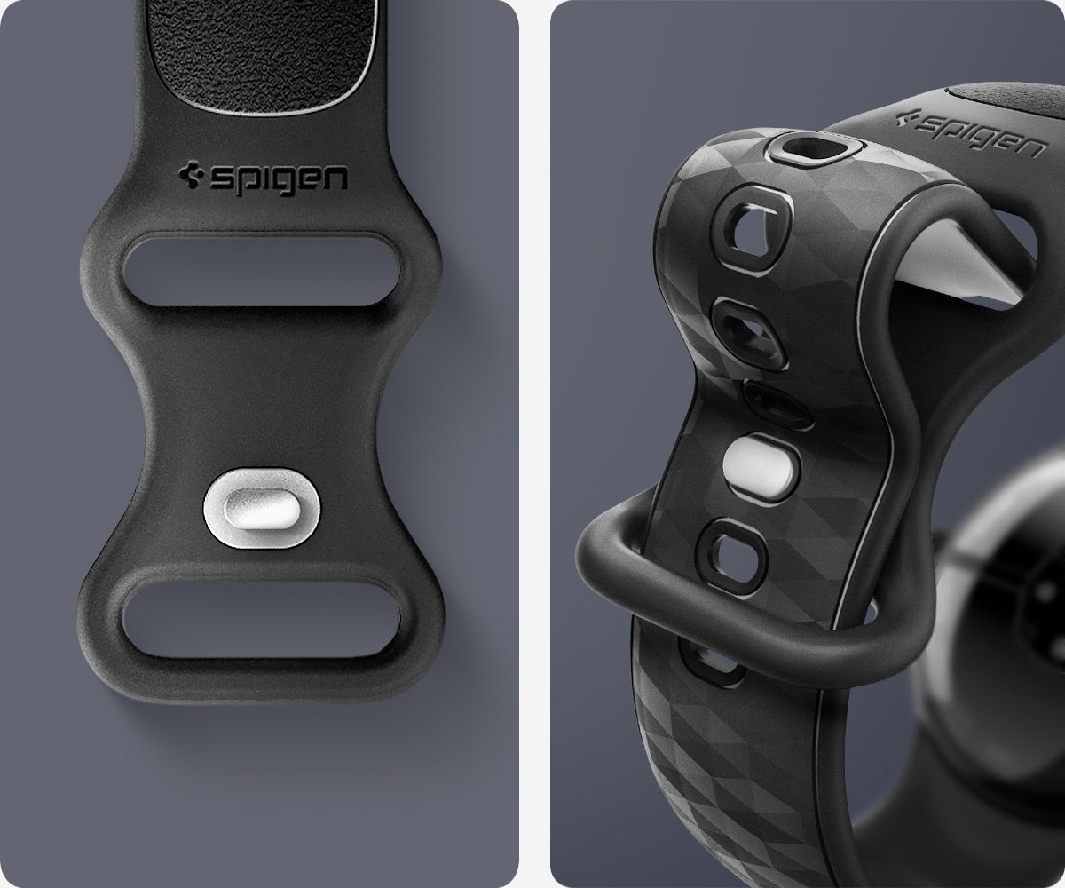 Pasek Spigen Parallax Band do Google Pixel Watch 5 (45mm) / 4 (45mm) / 3 (45mm), czarny