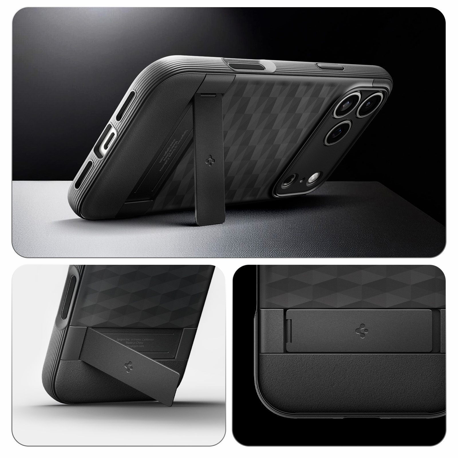 Etui Spigen Parallax S Mag MagSafe do Apple iPhone 17 Pro Max, czarne