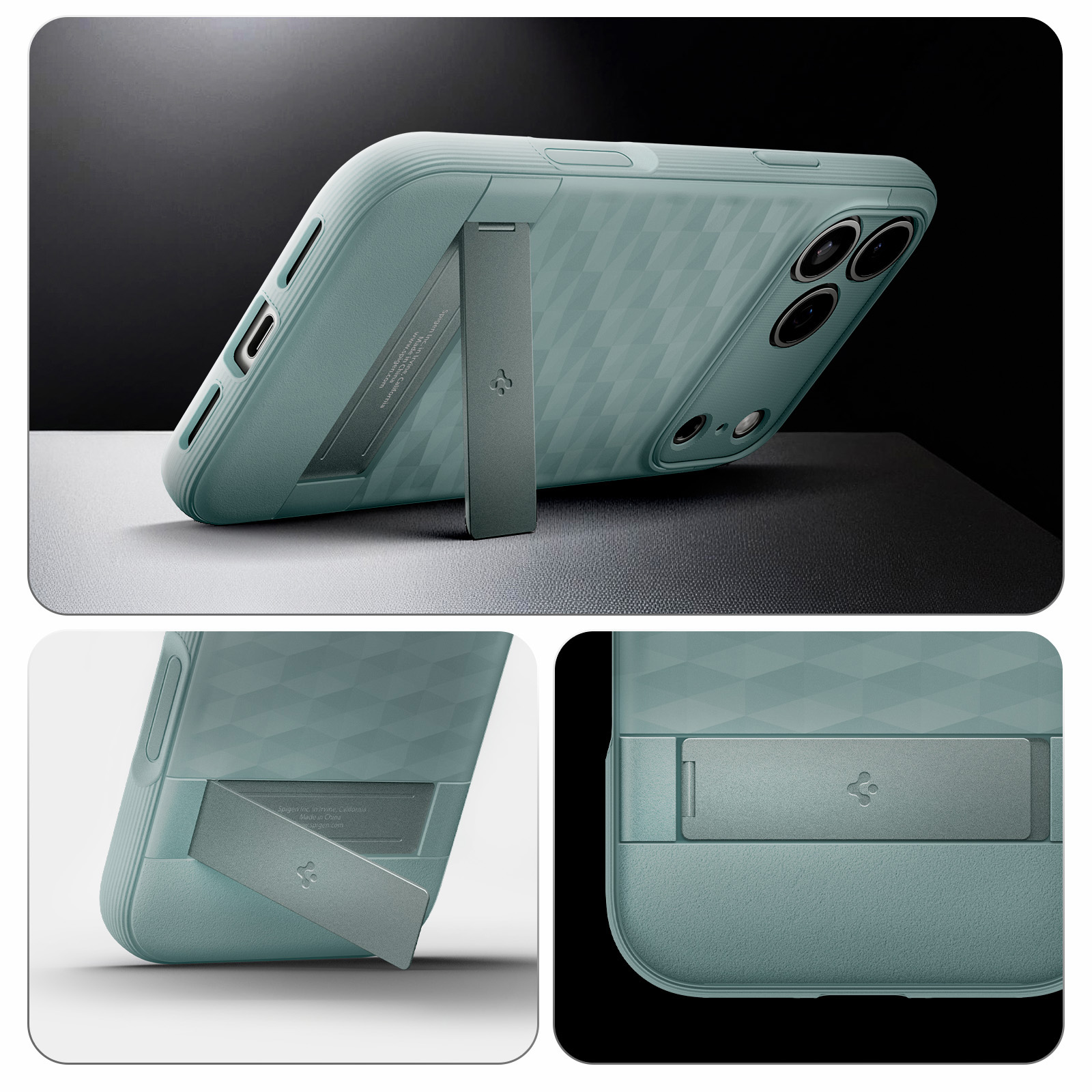 Etui Spigen Parallax S Mag MagSafe do Apple iPhone 17 Pro Max, zielone