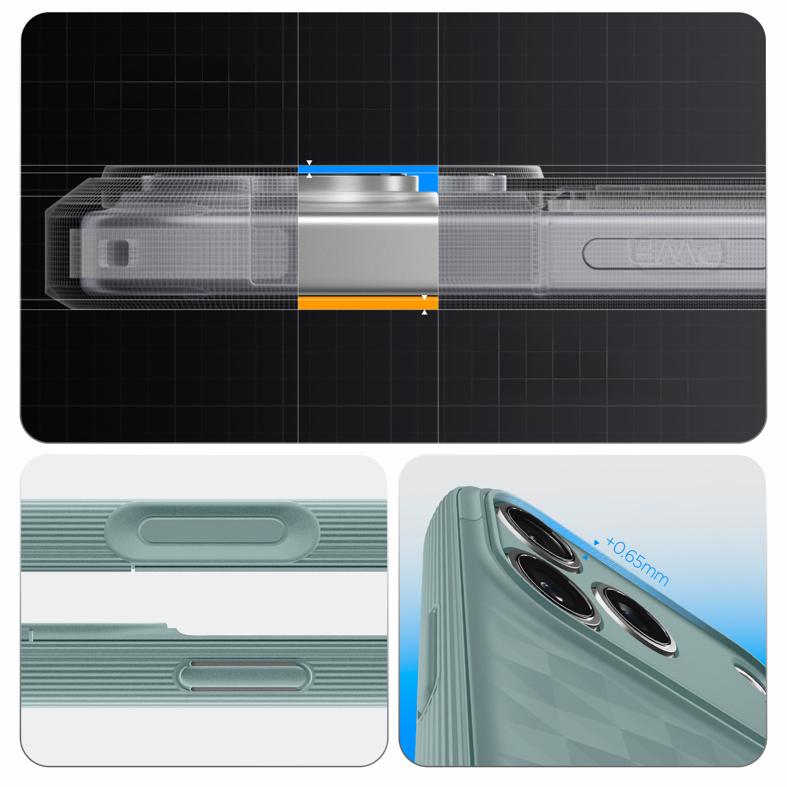 Etui Spigen Parallax S Mag MagSafe do Apple iPhone 17 Pro Max, zielone
