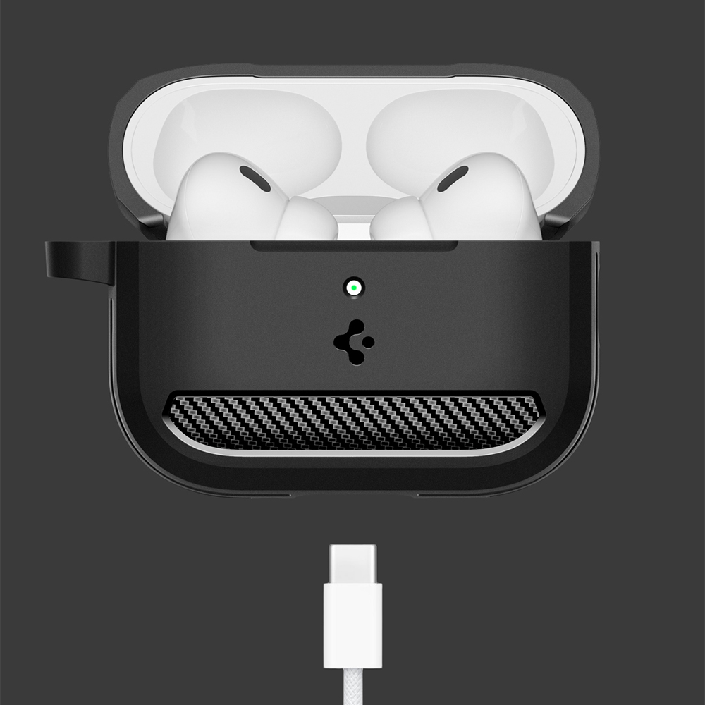 Etui Spigen Rugged Armor do Apple AirPods Pro 3, czarne