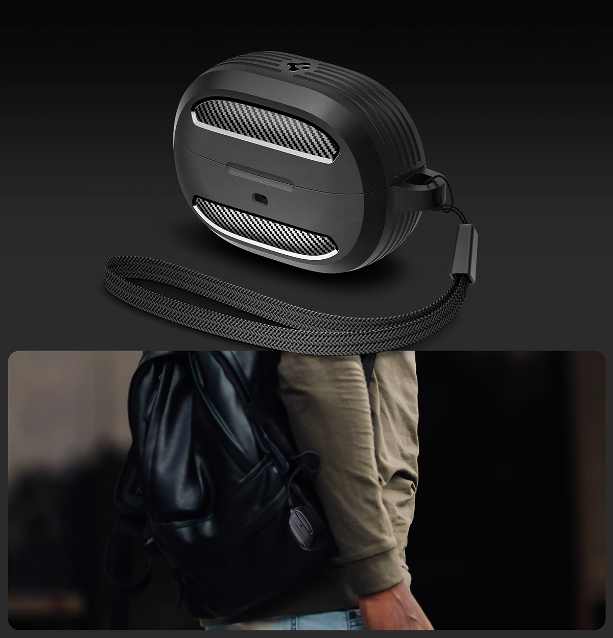 Etui Spigen Rugged Armor do Spigen SA-TW P10, czarne