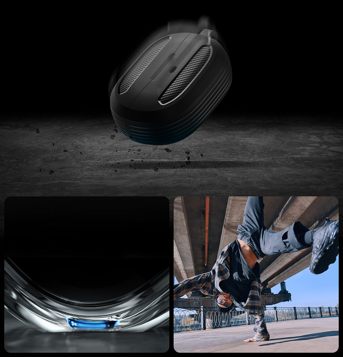 Etui Spigen Rugged Armor do Spigen SA-TW P10, czarne