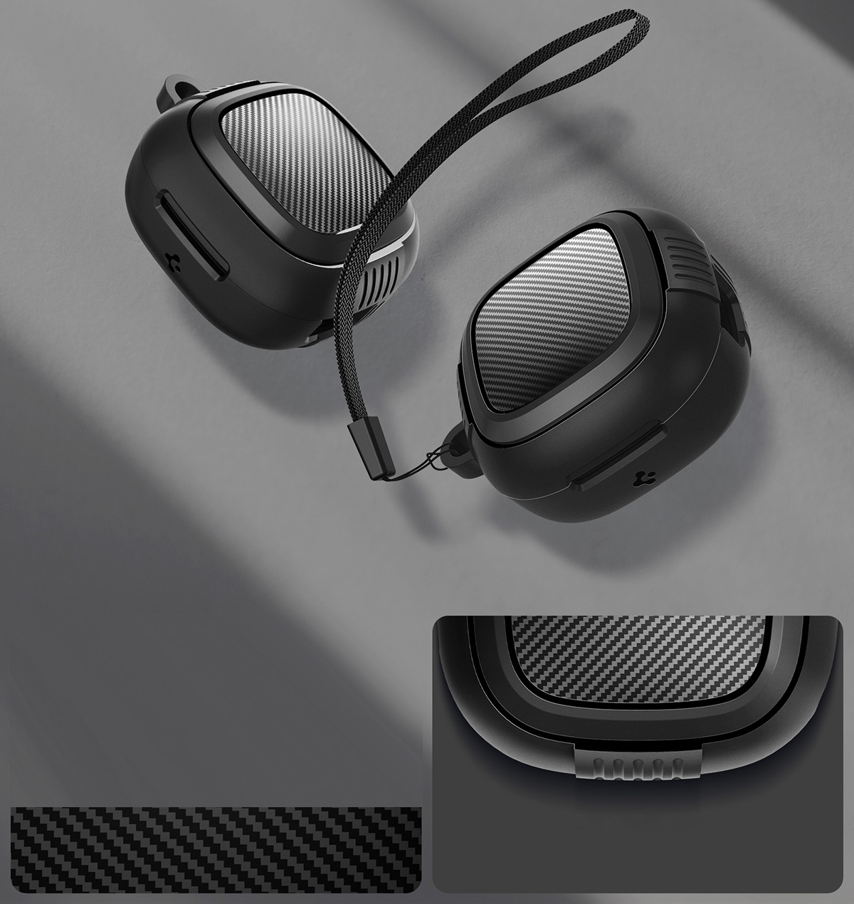 Etui Spigen Rugged Armor do Spigen SA-TW P20, czarne